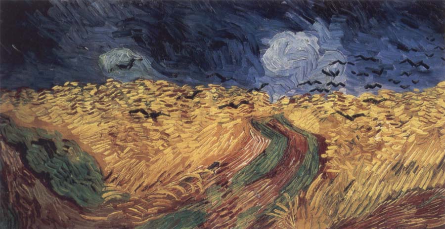 Wheatfield with Crows